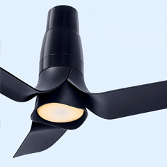 Aerodynamic ceiling fan blade design