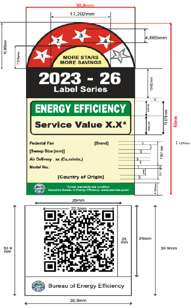 BEE star label, 1-Oct-2026 to 31-Dec-2028